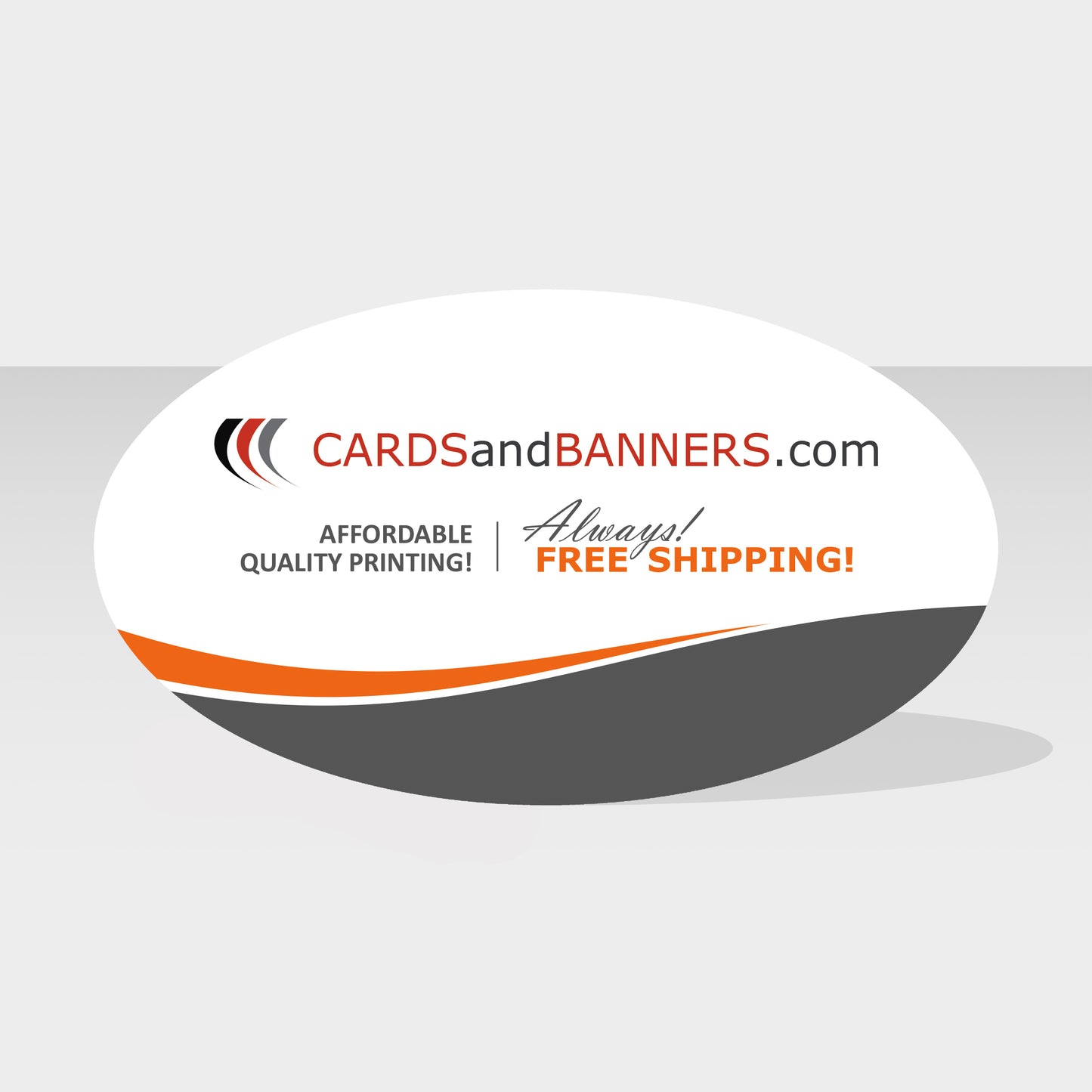 Oval Shaped Cards