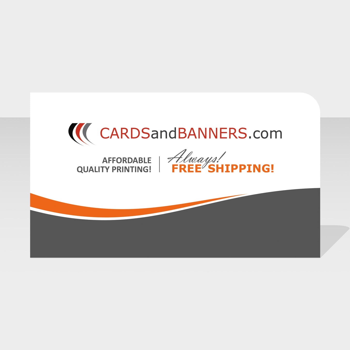Wink Shaped Business Cards 2x3.5 inch